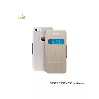 moshi SenseCover 感應式極簡保護套香檳金