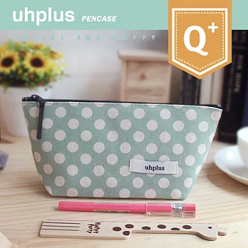 uhplus Q-plus寬底筆袋/ 草間的露珠