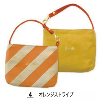 日本【SHF】pocketti名媛甜心橘雙面手機包5吋以下適用(SC-07-4)甜心橘