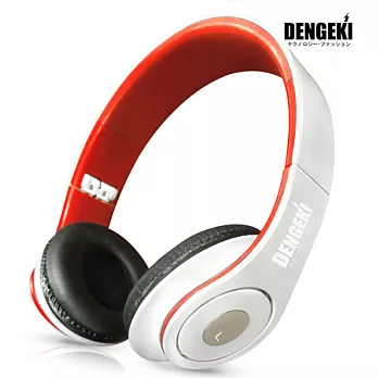 DENGEKI電擊大型手機MP3耳機麥克風(紅白)SKM-X8(W)