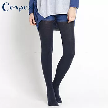 【Corpo X】女款發熱褲襪FREE藍黑