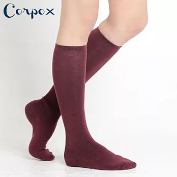 【Corpo X】女款發熱膝下襪FREE棗紅