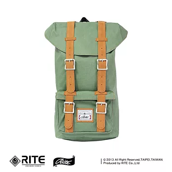 RITE 登山小背包-軍綠帆布