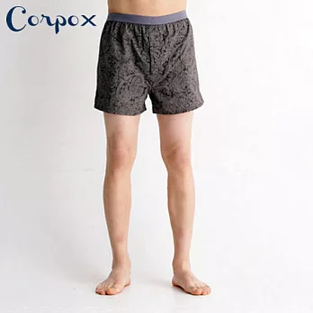 【Corpo X】男式精梳棉平口褲L咖啡印花
