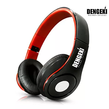 DENGEKI電擊大型手機MP3耳機麥克風(紅黑)SKM-X8(BK)