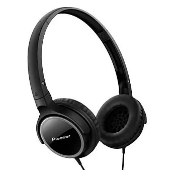 Pioneer輕巧可摺疊頭戴式耳機SE-MJ512黑色K