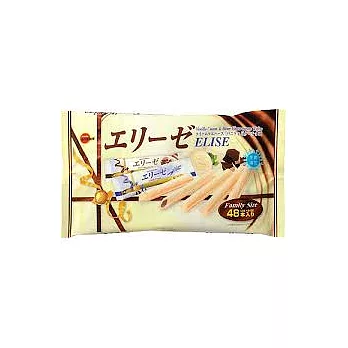 日本【Bourbon】愛麗絲雙色威化棒-香草&苦巧克力