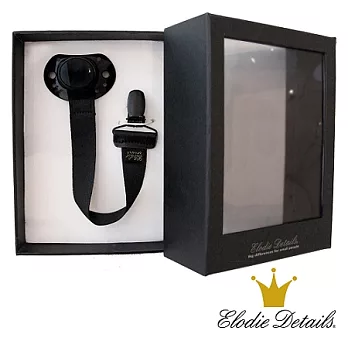 【瑞典ELODIE DETAILS】限量版安撫奶嘴組- 個性黑(Black Edition/ 拇指型)