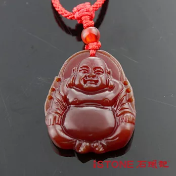 石頭記 紅玉髓項鍊-彌勒佛-小無紅玉髓