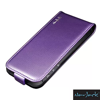 NavJack iPhone 5/5S Trellis 方格壓紋掀蓋式皮套鈷紫色鈷紫色