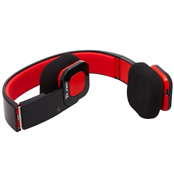 T.C.STAR-藍芽無線1對2可折疊式耳機麥克風TCE6870BR黑紅色黑紅色
