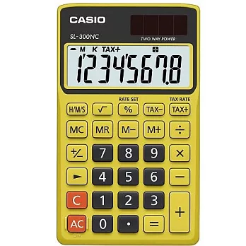 CASIO 卡西歐Colorful 微時尚計算機 SL-300NC-BYW