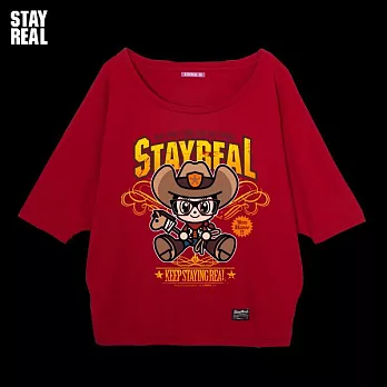 STAYREAL Western Mousy Tee 西部小鼠Tee - 紫標版型 / 黑色、暗紅XS暗紅