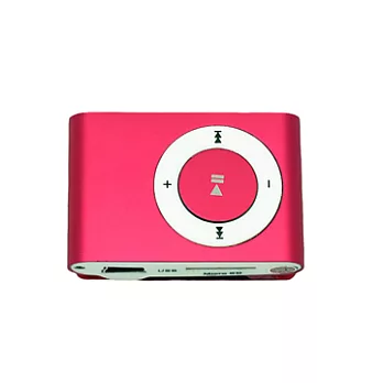 J-smart 插卡式口袋夾子 MP3 播放機粉紅色