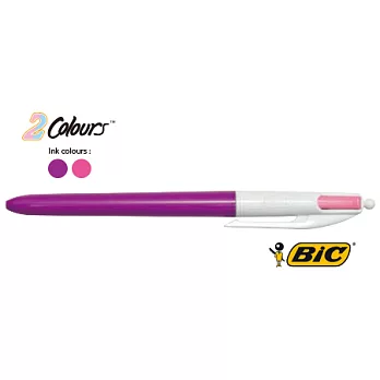 BIC 2COLORS 1.0 粉彩雙色筆紫