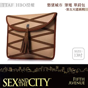 TTAF HBO 授權 SATC 慾望城市 13＂MacBook Laptop bag 單肩包- 第五大道系列 棕色