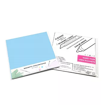 3+磁鐵色紙水藍色