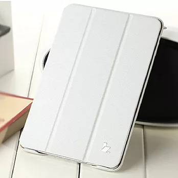 JisonCase iPad mini Retina 專用 炫彩超纖純色保護套 白色