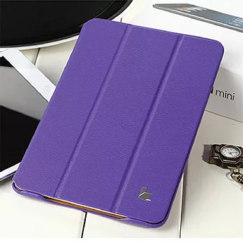 JisonCase iPad mini Retina 專用 炫彩超纖純色保護套 紫色