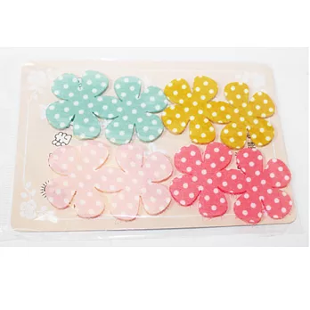 Emily愛美麗 彩色魔術發帖劉海貼4入/袋（顏色隨機）小花點點