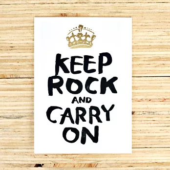 《ILLUK》插畫卡片- Keep Rock & Carry On