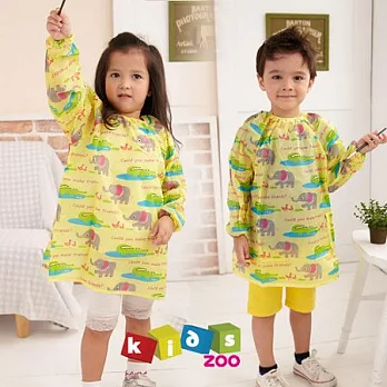 【Kids zoo】童趣防水長袖畫畫衣#大象