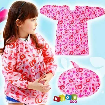 【Kids zoo】童趣防水長袖畫畫衣#甜點小熊