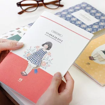 Ashley條紋筆記本A5-小女孩