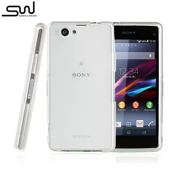 SIMPLE WEAR SONY XPERIA Z1f/Z1 Compact 專用TPU 保護套透白