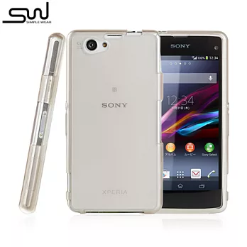 SIMPLE WEAR SONY XPERIA Z1f/Z1 Compact 專用TPU 保護套透黑