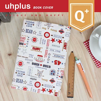 uhplus Q-plus手感書衣/ Pop Logo