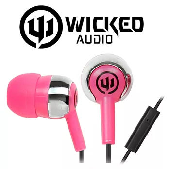 美國危客 Wicked Audio WI-1854 入耳式線控耳機粉紅色