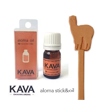 KAVA療癒香氛棒組-玫瑰精油+草泥馬/紅磚