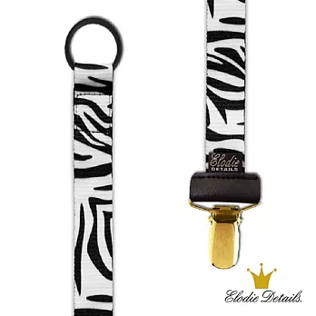 【瑞典ELODIE DETAILS】時尚安撫奶嘴鍊夾 - 炫斑馬 Zebra Sunshine