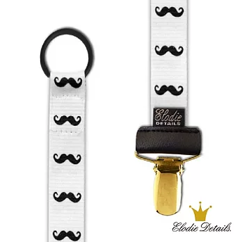 【瑞典ELODIE DETAILS】時尚安撫奶嘴鍊夾 - 俏鬍子 Mustache LOVE