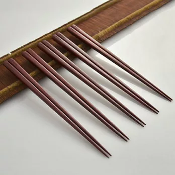 dipper 天然紫檀木手工生漆筷子組-5雙入