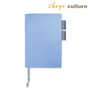 珠友 A6/50K 多功能書衣/書皮/手帳衣-棉布藍