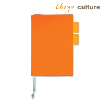 珠友 A6/50K 多功能書衣/書皮/手帳衣-棉布橘色