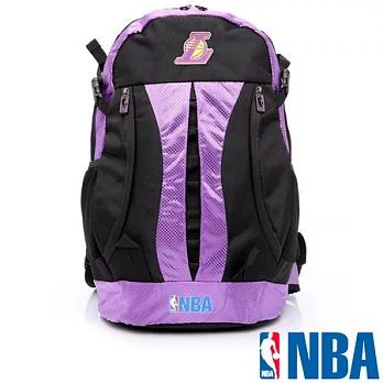 NBA 飛翔運動後背包(湖人隊)RLB0004B-黑/紫