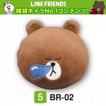 《Line Friends》 熊大造型02 絨毛磁鐵娃娃---Takara Tomy出品(日本原裝)