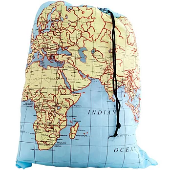 《KIKKERLAND》衣物束口袋(地圖)