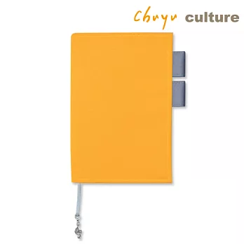 珠友 A5/25K 多功能書衣/書皮/手帳衣-棉布黃