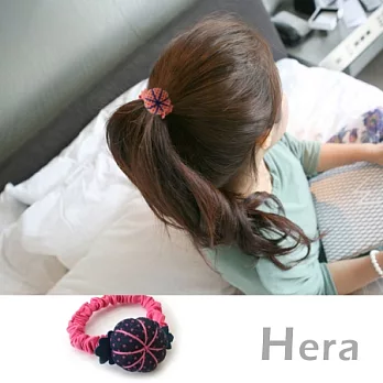 【Hera】赫拉 糖果彩色南瓜球球髮圈/髮束(五色任選)藍色