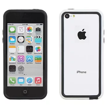【BIEN】iPhone 5C 流行亮彩實色保護邊框 (白)
