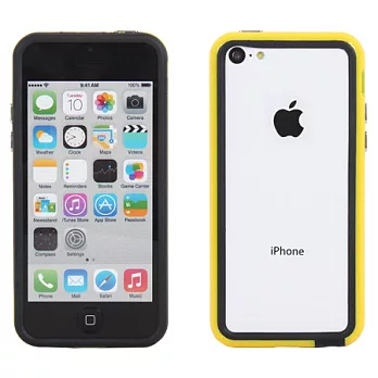 【BIEN】iPhone 5C 流行亮彩實色保護邊框 (黃)