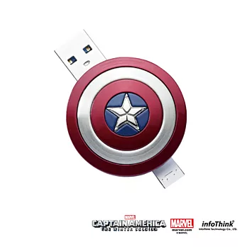 InfoThink 美國隊長OTG雙頭隨身碟16GB