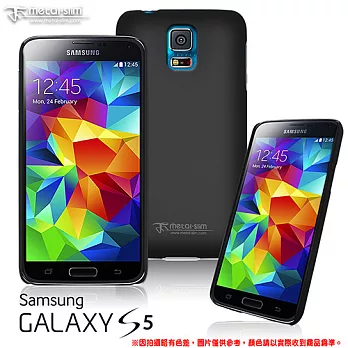 【Metal-Slim】Samsung Galaxy S5 新型保護殼皮革黑