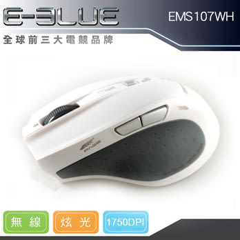 E-blue★無線六鍵鼠III (EMS107WH)★ [白色]
