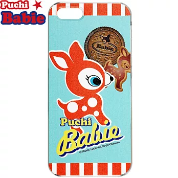 Puchi Babie iPhone 5/5S保護殼-條紋系列粉綠