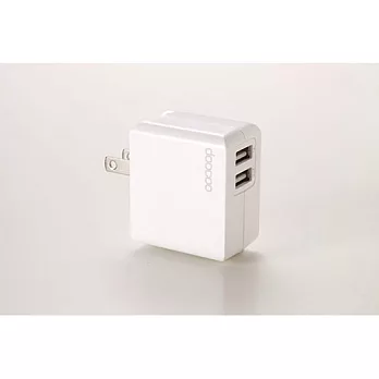 doocoo itofu2 2.1A dual USB Adaptor (雙輸出USB充電器)白色